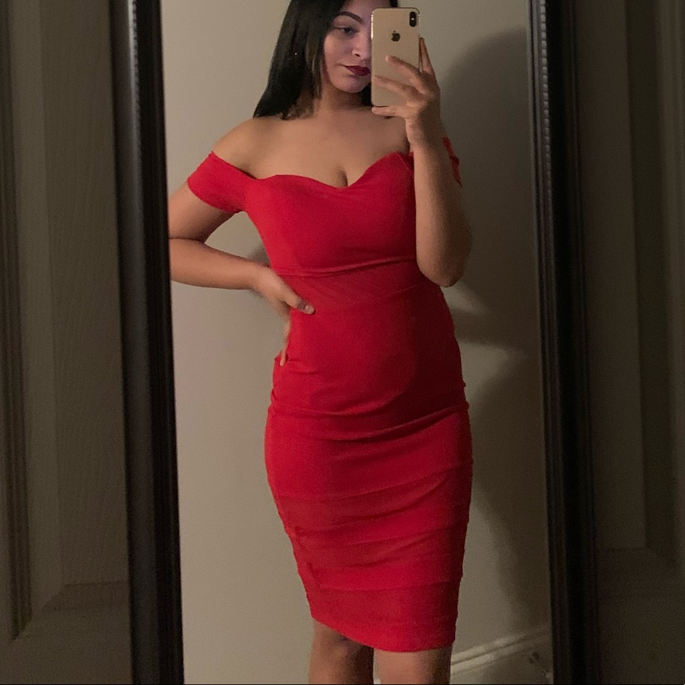 Red dress